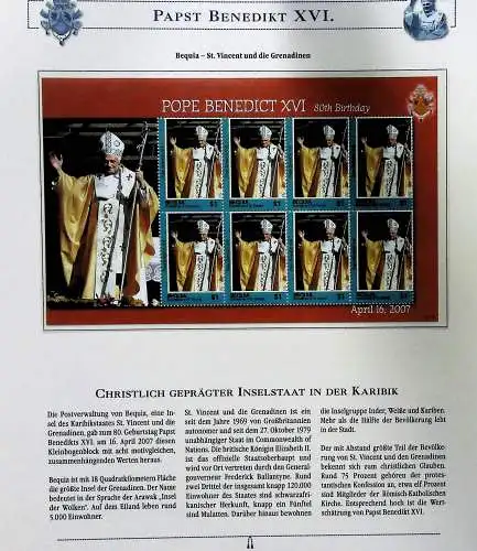 Sammlung "Papst Benedict XVI." (alle Seiten sind unten abgebildet)