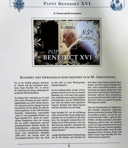 Sammlung "Papst Benedict XVI." (alle Seiten sind unten abgebildet)