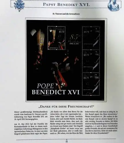 Sammlung "Papst Benedict XVI." (alle Seiten sind unten abgebildet)