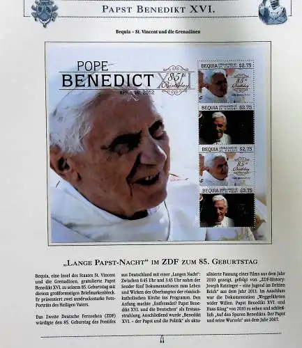 Sammlung "Papst Benedict XVI." (alle Seiten sind unten abgebildet)