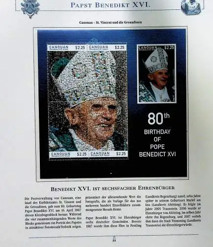 Sammlung "Papst Benedict XVI." (alle Seiten sind unten abgebildet)