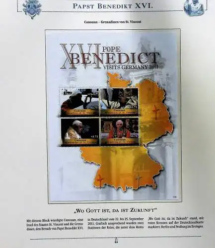 Sammlung "Papst Benedict XVI." (alle Seiten sind unten abgebildet)