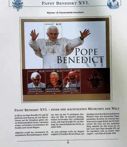 Sammlung "Papst Benedict XVI." (alle Seiten sind unten abgebildet)