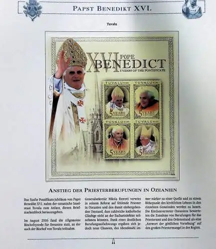 Sammlung "Papst Benedict XVI." (alle Seiten sind unten abgebildet)