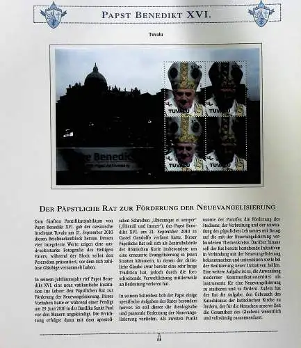 Sammlung "Papst Benedict XVI." (alle Seiten sind unten abgebildet)