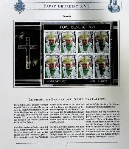 Sammlung "Papst Benedict XVI." (alle Seiten sind unten abgebildet)