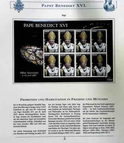 Sammlung "Papst Benedict XVI." (alle Seiten sind unten abgebildet)