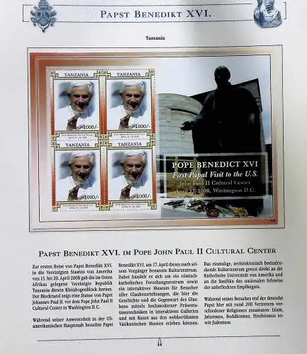 Sammlung "Papst Benedict XVI." (alle Seiten sind unten abgebildet)