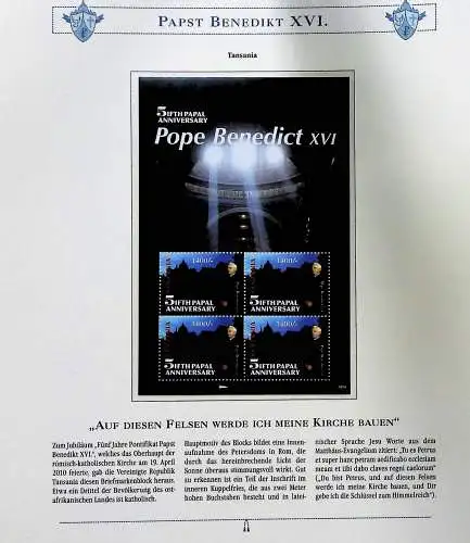 Sammlung "Papst Benedict XVI." (alle Seiten sind unten abgebildet)