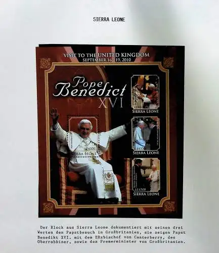 Sammlung "Papst Benedict XVI." (alle Seiten sind unten abgebildet)