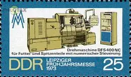 D,DDR Mi.Nr. 1833 Leipziger Frühjahrsmesse 73, Drehmaschine (25)