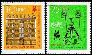 D,DDR Mi.Nr. 2308-09 Leipziger Frühjahrsmesse 78 (2 Werte)