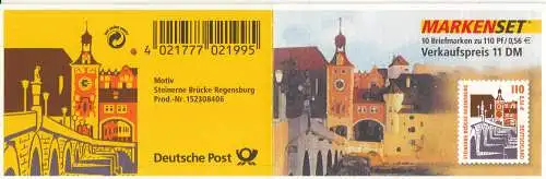 D,Bund Mi.Nr. MH 42 Steinerne Brücke Regensburg (mit 10x 2140)