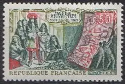 Frankreich MiNr. 1397 Gobelin-Manufaktur, König Ludwig XIV, Jean B.Colbert (0,50)