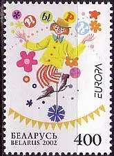 Weißrußland Mi.Nr. 447 Europa 2002 Clown (400)