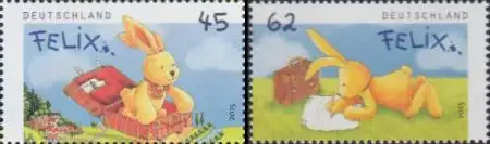 D,Bund Mi.Nr. 3140-41 Felix der Hase (2 Werte)