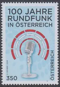 Österreich MiNr. 3818, 100 Jahre Rundfunk in Österreich (350)