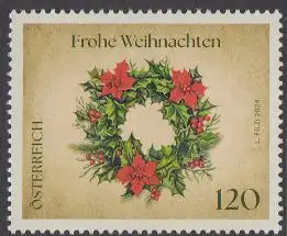 Österreich MiNr. 3835 Weihnachten, Weihnachtskranz (120)