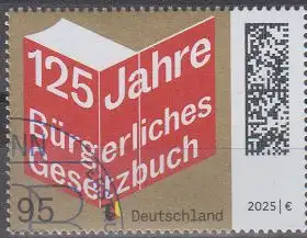 D,Bund Mi.Nr. 3879, 125 Jahre Bürgerliches Gesetzbuch BGB (95)