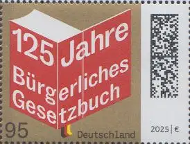 D,Bund Mi.Nr. 3879, 125 Jahre Bürgerliches Gesetzbuch BGB (95)