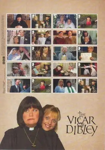 Großbritannien MiNr.(noch nicht im Michel) The Vicar Dibley (Collector Sheet)