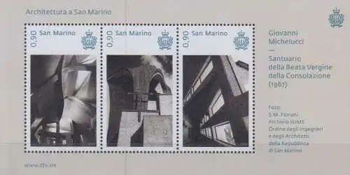 San Marino Mi.Nr. (noch nicht im Michel) Architektur (Block)