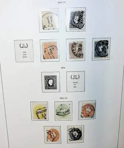 Sammlung Österreich 1850 bis 1965, unten alles abgebildet