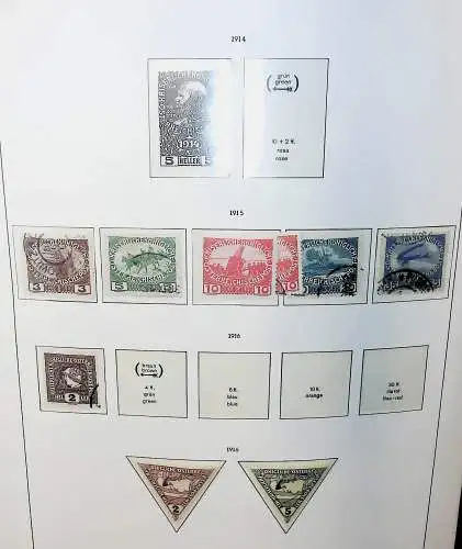 Sammlung Österreich 1850 bis 1965, unten alles abgebildet