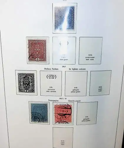 Sammlung Österreich 1850 bis 1965, unten alles abgebildet