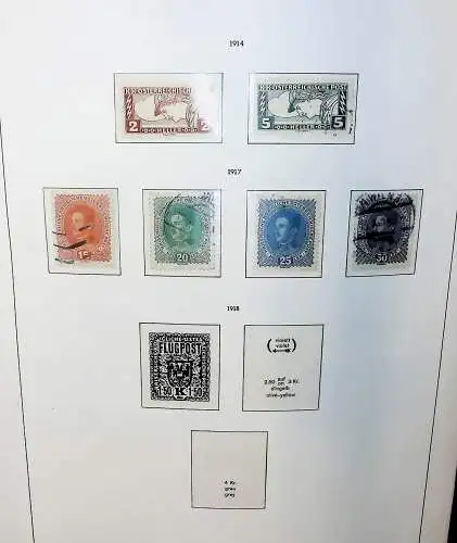 Sammlung Österreich 1850 bis 1965, unten alles abgebildet
