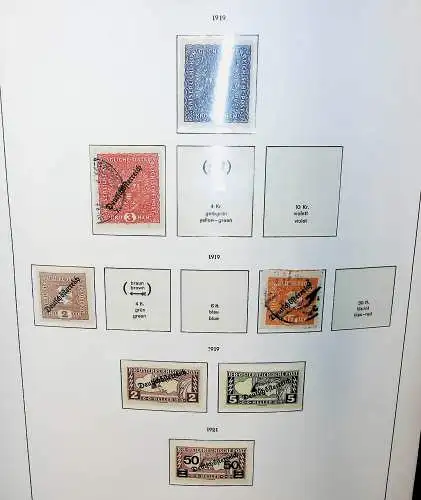 Sammlung Österreich 1850 bis 1965, unten alles abgebildet