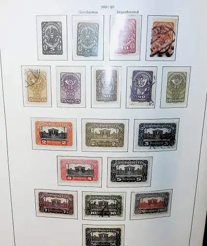 Sammlung Österreich 1850 bis 1965, unten alles abgebildet