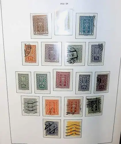 Sammlung Österreich 1850 bis 1965, unten alles abgebildet
