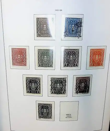 Sammlung Österreich 1850 bis 1965, unten alles abgebildet