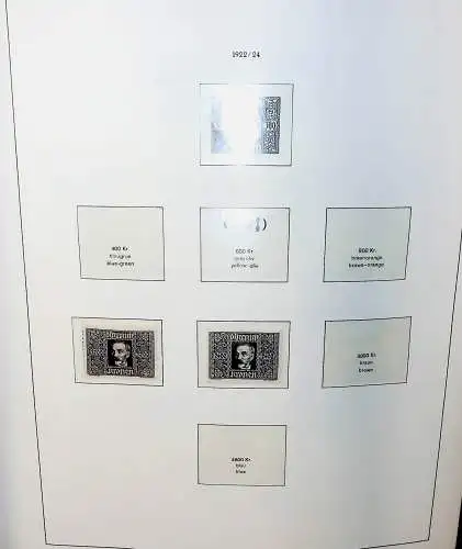 Sammlung Österreich 1850 bis 1965, unten alles abgebildet