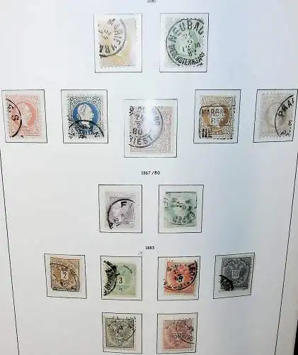 Sammlung Österreich 1850 bis 1965, unten alles abgebildet