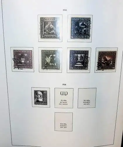 Sammlung Österreich 1850 bis 1965, unten alles abgebildet