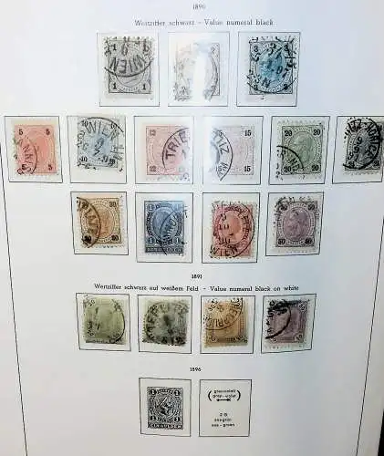 Sammlung Österreich 1850 bis 1965, unten alles abgebildet