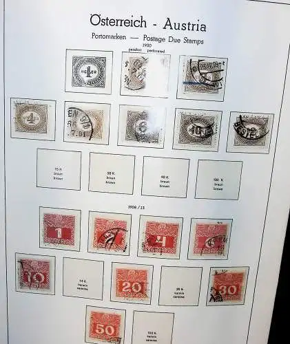 Sammlung Österreich 1850 bis 1965, unten alles abgebildet