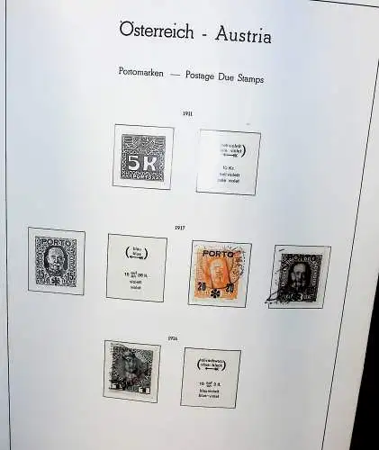 Sammlung Österreich 1850 bis 1965, unten alles abgebildet