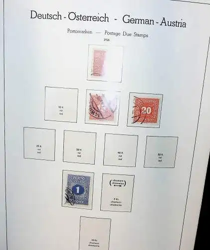Sammlung Österreich 1850 bis 1965, unten alles abgebildet