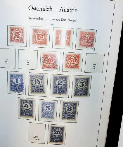 Sammlung Österreich 1850 bis 1965, unten alles abgebildet