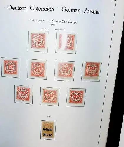 Sammlung Österreich 1850 bis 1965, unten alles abgebildet
