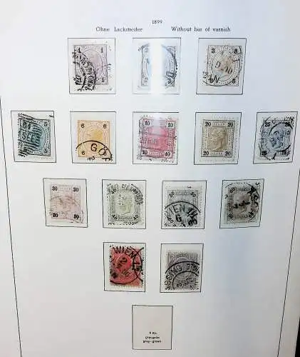 Sammlung Österreich 1850 bis 1965, unten alles abgebildet