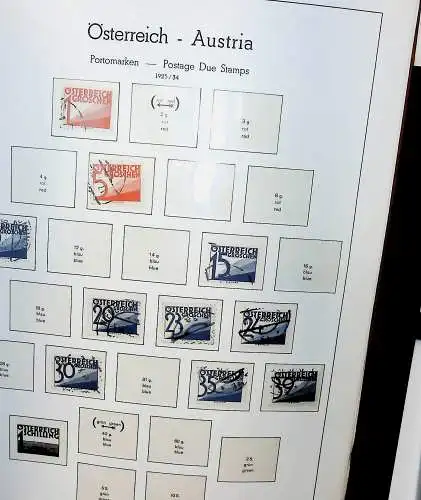 Sammlung Österreich 1850 bis 1965, unten alles abgebildet