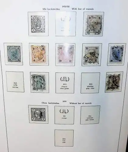 Sammlung Österreich 1850 bis 1965, unten alles abgebildet