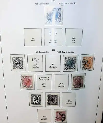 Sammlung Österreich 1850 bis 1965, unten alles abgebildet