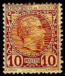 Monaco Mi.Nr. 4 Freim. Fürst Charles III (10 c)