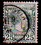 Monaco Mi.Nr. 6 Freim. Fürst Charles III (25 c)