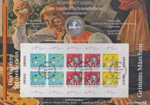 D,Bund, Das tapfere Schneiderlein (Numisblatt 3/2019)